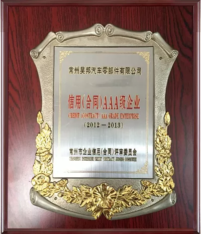 信用（合同）AAA级企业